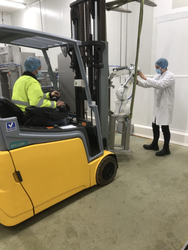 Installation of the SelectiCa Sorter C1 at a production facility in Belgium